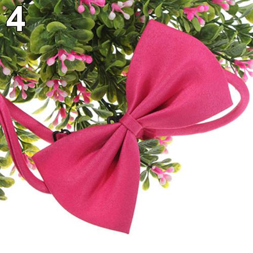 Hot Collars Cute Solid Color Adjustable Cat Bowtie Pet Dog Collar Bowknot Necktie Bow Dog collar accessories Pet Supply