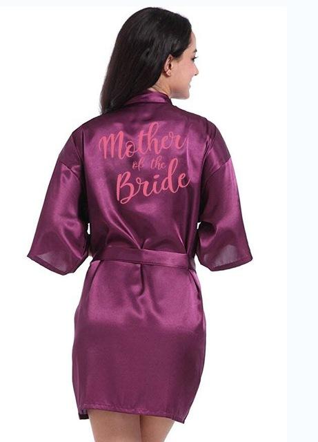 sexy champagne robe bride kimono satin robe women Bathrobe wedding robe sister mother of the bride groom bridesmaid robes