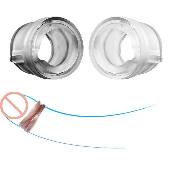 Adult Diary 2Pcs Male Rings Reusable Condoms Foreskin Resistance Time Delay Rings Sex Toys For Men Intimate Goods