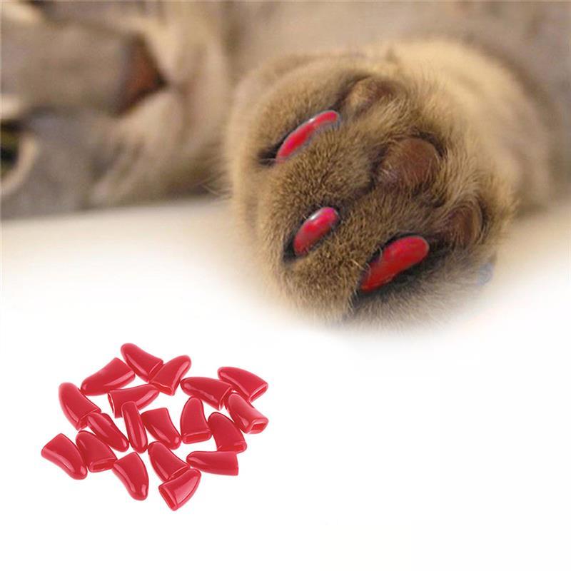 Colorful Soft Non-Toxic Pet Cat Claw Covers Dog Paws Nail Caps Protective High Quality Nail Covers Pet Accessories