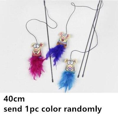 Cat Toy Mouse Mice Fish Feather Kitten Interactive Canvas Toy Colorful Fat Cat Toy With Catmint Catnip Stick Rope Fun 1PC