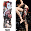 16 Designs Full Arm Temporary Tattoo Sleeve Waterproof Tattoos For Cool Men Women Tattoos Stickers On The Body Art #272596