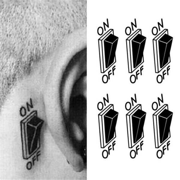 New Fashion Man 3D Tattoo Robot Arm Waterproof Temporary Tattoo Stickers