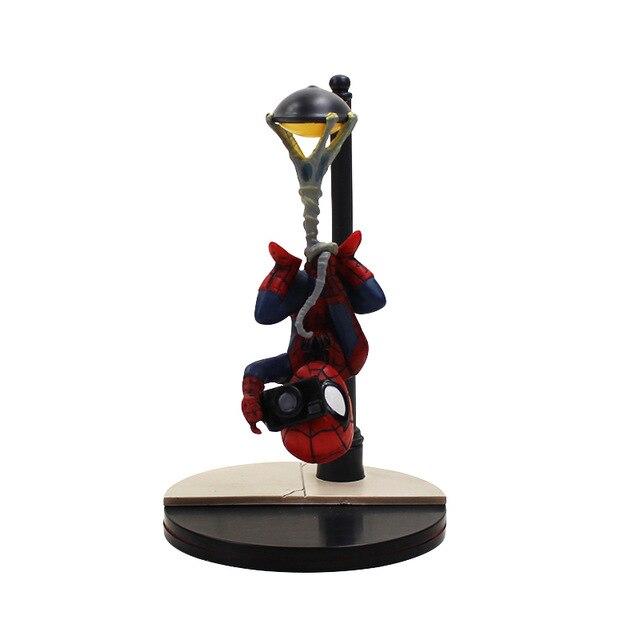 14cm QFig Spiderman Figure Toy Super Hero Spider-Man Taking Photos Model Doll for Kids