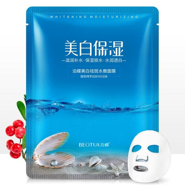 Hyaluronic acid Alginate Face Mask whitening facial fabric masks for face Moisturizing sleep korean FACE MASKS lanbena skin care