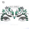 3D Face Body Temporary Tattoo Stickers Set Glitter Acrylic Self-Adhesive Face Jewels Gems Body Eyes Chest Decor Beauty Makeup