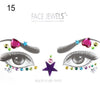 3D Face Body Temporary Tattoo Stickers Set Glitter Acrylic Self-Adhesive Face Jewels Gems Body Eyes Chest Decor Beauty Makeup