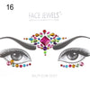 3D Face Body Temporary Tattoo Stickers Set Glitter Acrylic Self-Adhesive Face Jewels Gems Body Eyes Chest Decor Beauty Makeup