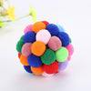 1PC Popular 2018 New Pet Interactive Toy Hot Sale Cat Toy Pet Supplies High Quality Bells Bouncy Ball Colorful Handmade