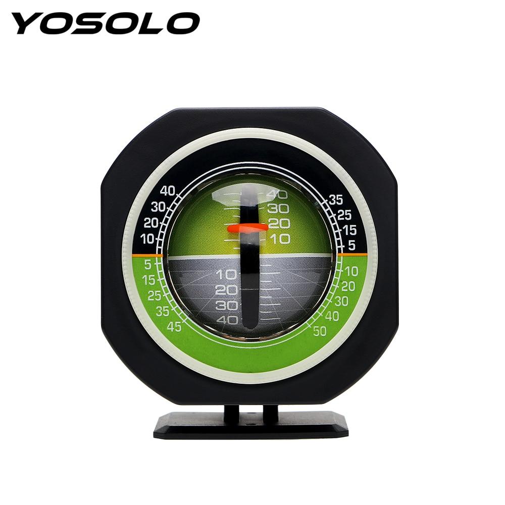 YOSOLO Car Compass High-precision Built-in LED Auto Slope Meter Level Car Vehicle Declinometer Gradient Inclinometer Angle