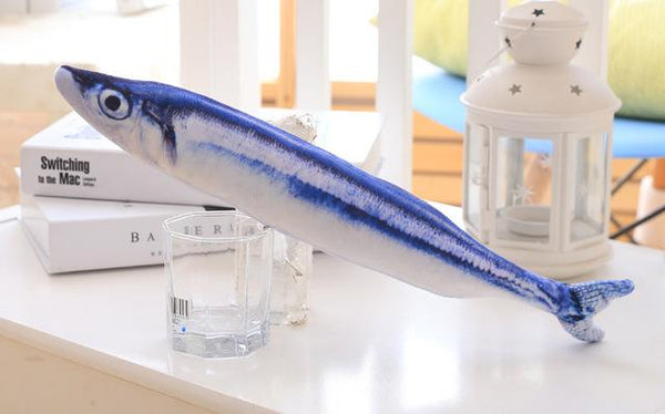 Carrywon Cat Toy Plush Creative 3D Fish Shape Cat Toy Simulation Vivid Fish Thicker Short Plush Stuffed Cats Scratch Chew Toys