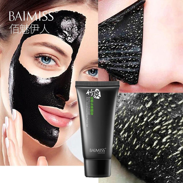 BAIMISS Nose Blackhead Remover Face Black Mask Acne Treatment Peeling Mask Suction Facial Skin Care Pore Strip Black Head Masks