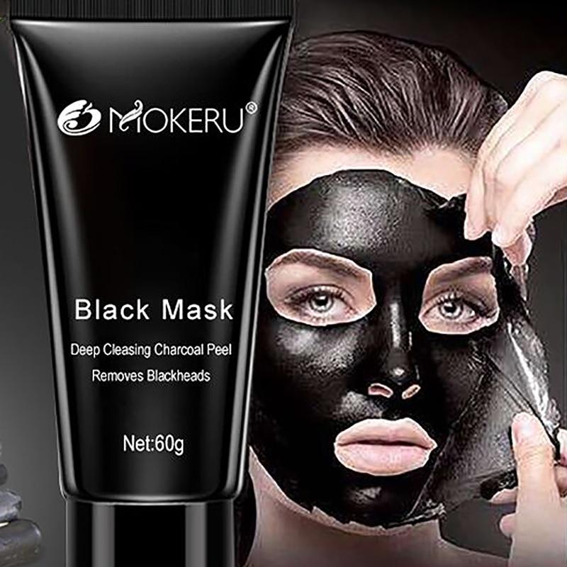 Mokeru black head face mask blackhead remover shills deep cleansing black mask purifying peel off facial mask whitening Acne
