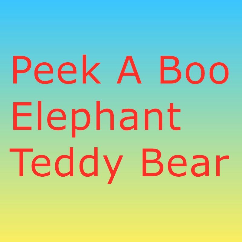 30cm Peek a Boo Elephant Teddy Bear Plush Toy