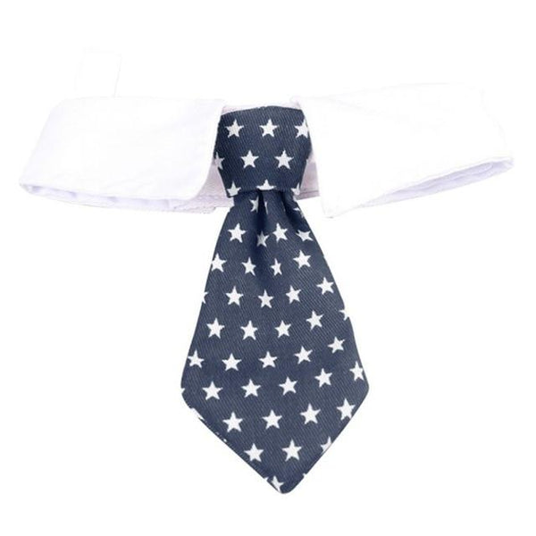 Pet Simple and Fashiono Decorative Costume for Dogs Cats Puppy Fashion Collar Tie with Stars Patterns
