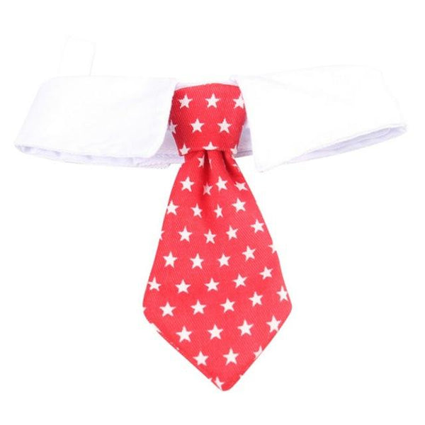 Pet Simple and Fashiono Decorative Costume for Dogs Cats Puppy Fashion Collar Tie with Stars Patterns