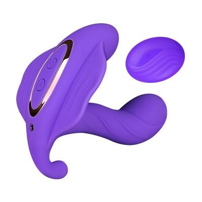 Wearable Panties Dildo Vibrators Remote Control Vibrator Female Masturbation Heating Butterfly Vibrating Adult Sex Toy For Woman