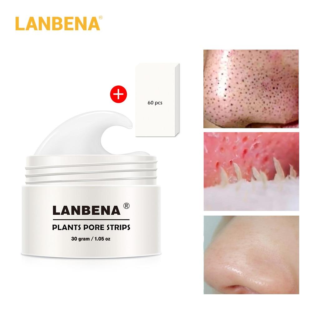 LANBENA 2019 New Style Blackhead Remover Nose Face Mask Pore Strip Black Mask Peeling Acne Treatment Black Deep Cleansing Skin