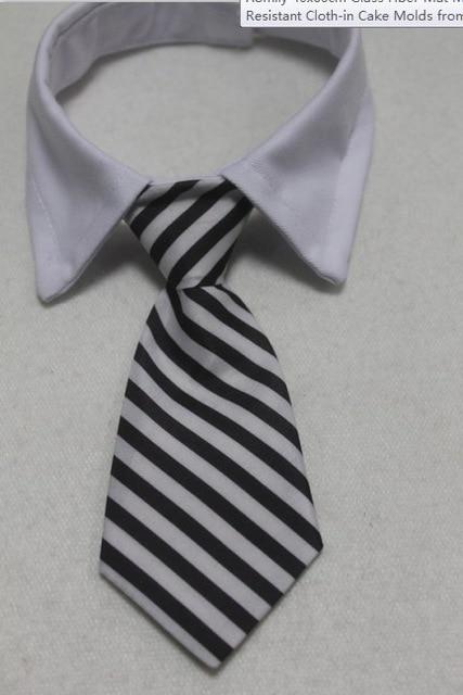 Dog Grooming Cat Colorful Striped Bow Tie Animal Striped Bowtie Collar Pet Adjustable Neck Tie White Dog Necktie Party Wedding