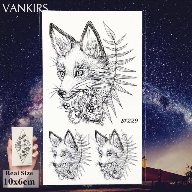 VANKIRS Watercolour Cats Temporary Tattoos Stickers Flash Women Arm Fake Tatoos Kid Stars Unicorn Cartoon Waterproof Tattoo Neck