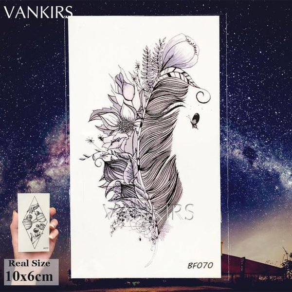 VANKIRS Watercolour Cats Temporary Tattoos Stickers Flash Women Arm Fake Tatoos Kid Stars Unicorn Cartoon Waterproof Tattoo Neck