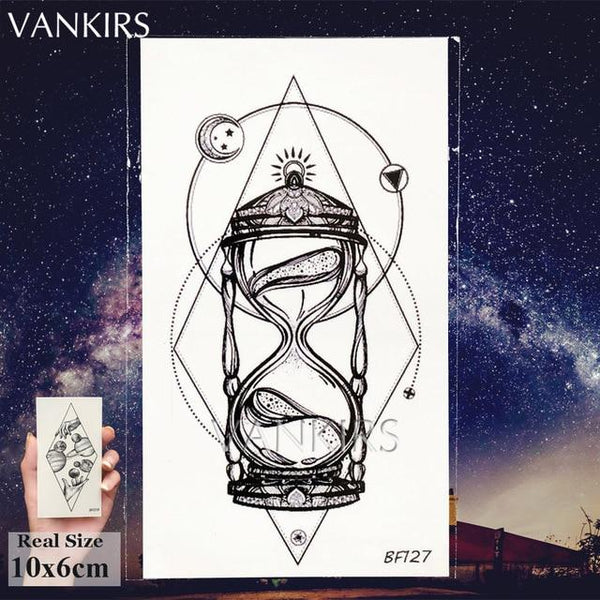 VANKIRS Watercolour Cats Temporary Tattoos Stickers Flash Women Arm Fake Tatoos Kid Stars Unicorn Cartoon Waterproof Tattoo Neck