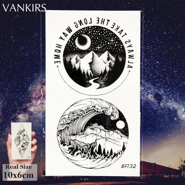 VANKIRS Watercolour Cats Temporary Tattoos Stickers Flash Women Arm Fake Tatoos Kid Stars Unicorn Cartoon Waterproof Tattoo Neck