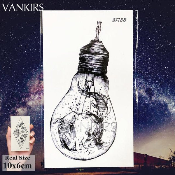VANKIRS Watercolour Cats Temporary Tattoos Stickers Flash Women Arm Fake Tatoos Kid Stars Unicorn Cartoon Waterproof Tattoo Neck