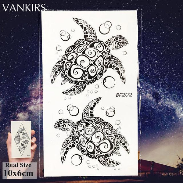 VANKIRS Watercolour Cats Temporary Tattoos Stickers Flash Women Arm Fake Tatoos Kid Stars Unicorn Cartoon Waterproof Tattoo Neck