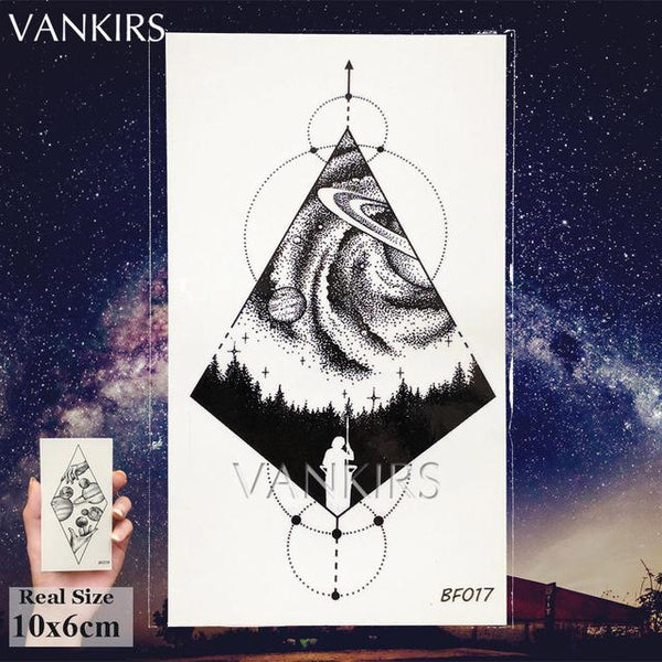 VANKIRS Watercolour Cats Temporary Tattoos Stickers Flash Women Arm Fake Tatoos Kid Stars Unicorn Cartoon Waterproof Tattoo Neck