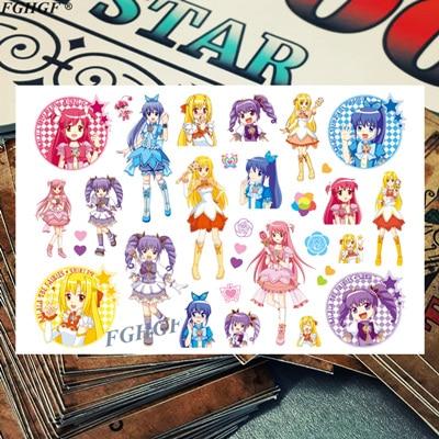 Cartoon cute Princess and pet Child Temporary Body Art Flash Tattoo Sticker 17*10cm Waterproof painless tattoo free shipping