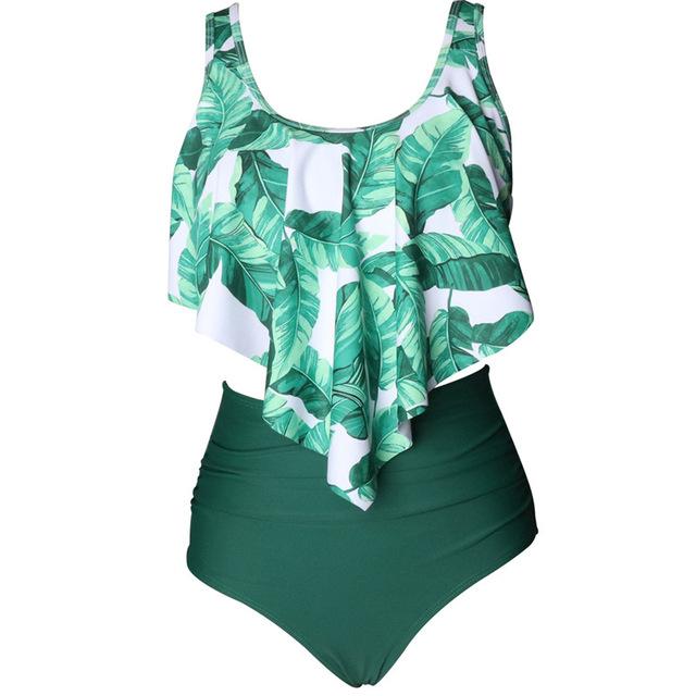 Two Piece Parent-child Swimwear High Waist Sling Mother Daughter Swimsuit Women Girl Family Matching Clothes Bathing Suit Bikini