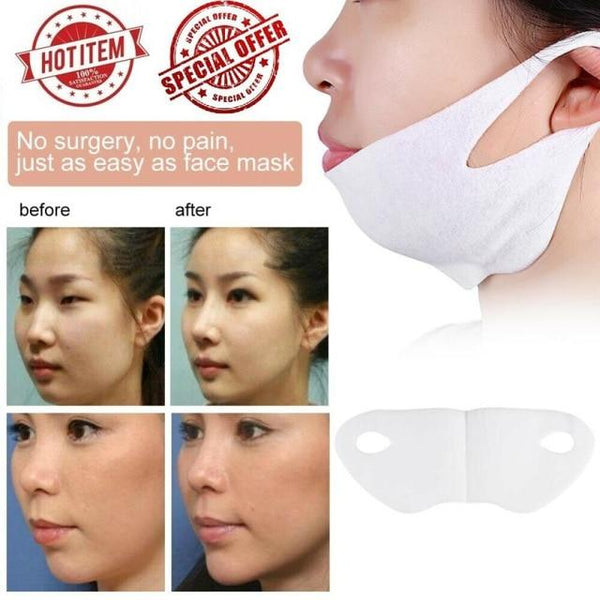 Miracle V-Shaped Lifting Facial Neck Mask Eliminate Edema Firming Thin Slimming Bandage Peel-off Mask Skin Care TSLM1
