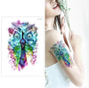 Big Flower arm tattoo Temporary Tattoo Sticker Sparrow/Magpie Fake Tatoo Sleeve Flash Tatto Waterproof Body Art Women sexy girls