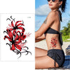 Big Flower arm tattoo Temporary Tattoo Sticker Sparrow/Magpie Fake Tatoo Sleeve Flash Tatto Waterproof Body Art Women sexy girls