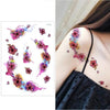 Big Flower arm tattoo Temporary Tattoo Sticker Sparrow/Magpie Fake Tatoo Sleeve Flash Tatto Waterproof Body Art Women sexy girls