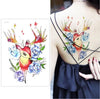 Big Flower arm tattoo Temporary Tattoo Sticker Sparrow/Magpie Fake Tatoo Sleeve Flash Tatto Waterproof Body Art Women sexy girls