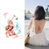 Big Flower arm tattoo Temporary Tattoo Sticker Sparrow/Magpie Fake Tatoo Sleeve Flash Tatto Waterproof Body Art Women sexy girls