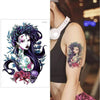 Big Flower arm tattoo Temporary Tattoo Sticker Sparrow/Magpie Fake Tatoo Sleeve Flash Tatto Waterproof Body Art Women sexy girls