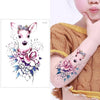 Big Flower arm tattoo Temporary Tattoo Sticker Sparrow/Magpie Fake Tatoo Sleeve Flash Tatto Waterproof Body Art Women sexy girls