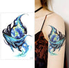 Big Flower arm tattoo Temporary Tattoo Sticker Sparrow/Magpie Fake Tatoo Sleeve Flash Tatto Waterproof Body Art Women sexy girls