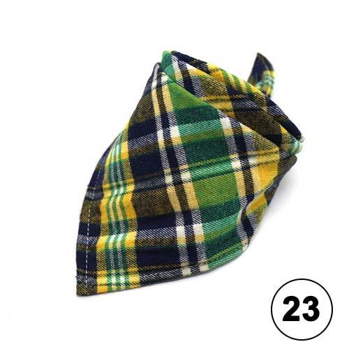 Dog Bandana Washable Reversible Triangular Plaid Adjustable Cat Puppy Pet Scarf Kerchief Accessories Fit Small Medium Large Dogs
