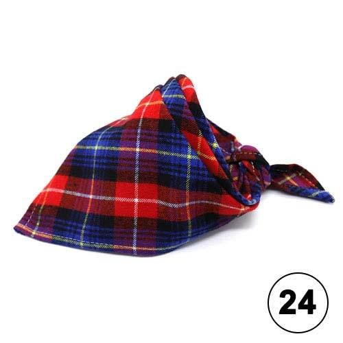 Dog Bandana Washable Reversible Triangular Plaid Adjustable Cat Puppy Pet Scarf Kerchief Accessories Fit Small Medium Large Dogs