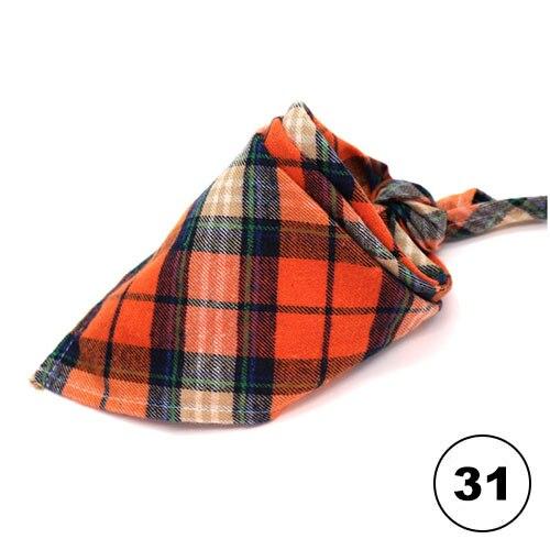 Dog Bandana Washable Reversible Triangular Plaid Adjustable Cat Puppy Pet Scarf Kerchief Accessories Fit Small Medium Large Dogs