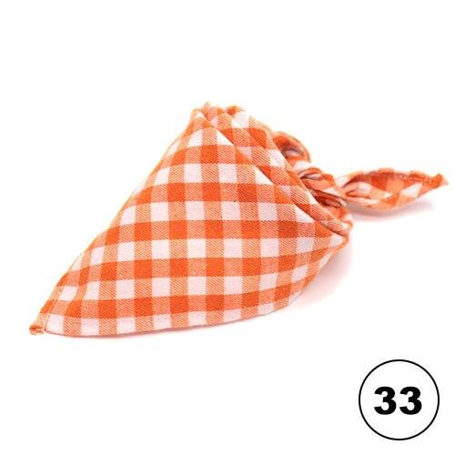Dog Bandana Washable Reversible Triangular Plaid Adjustable Cat Puppy Pet Scarf Kerchief Accessories Fit Small Medium Large Dogs