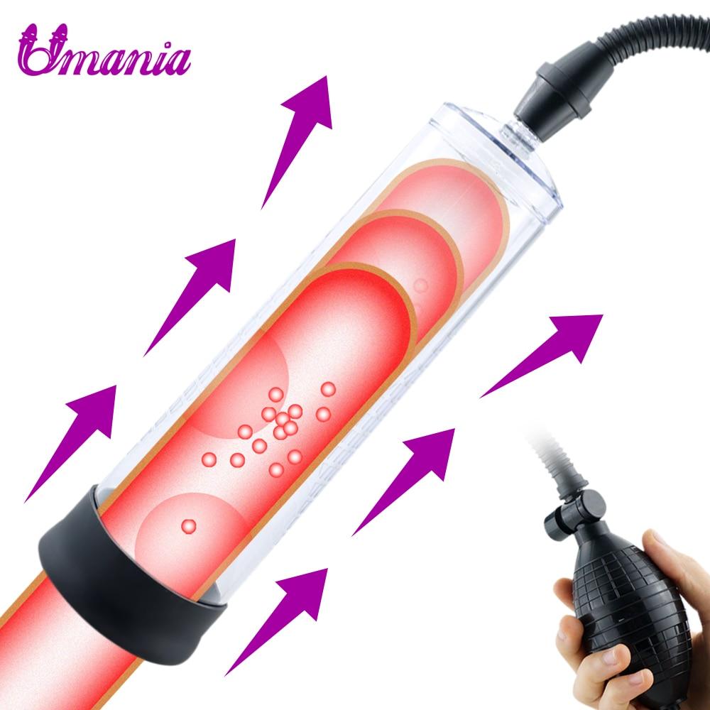 Male Penis Enlargement Vacuum Pump Penis Extender sex toys for man Penis Enlarger Trainer Delayed Ejaculation Adult Sex Product