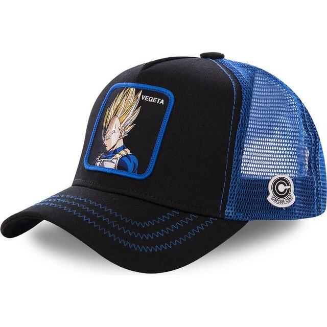 New Dragon Ball Z Mesh Hat KAME Baseball Cap High Quality Black & White Curved Brim Snapback Cap Gorras Casquette Dropshipping