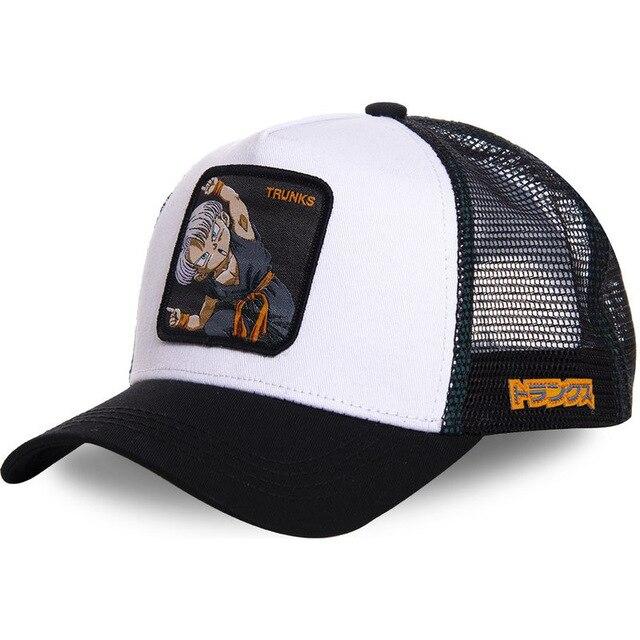 New Dragon Ball Z Mesh Hat KAME Baseball Cap High Quality Black & White Curved Brim Snapback Cap Gorras Casquette Dropshipping