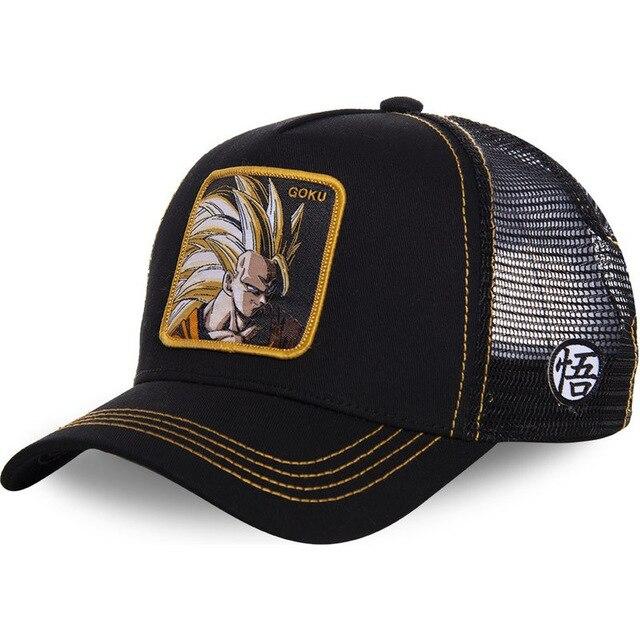 New Dragon Ball Z Mesh Hat KAME Baseball Cap High Quality Black & White Curved Brim Snapback Cap Gorras Casquette Dropshipping