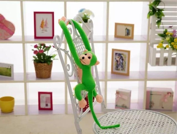 60CM Kawaii Long Arm Tail Monkey Stuffed Doll Plush Toys Curtains Baby Sleeping Appease Animal Doll Birthday Gifts